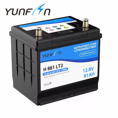 Sistema de arranque y parada Batería de automóvil de iones de litio 12.8V 81ah con alta densidad de energía VidaPO4