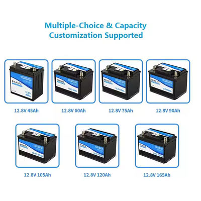 Auto Car Start-Stop Lifepo4 Batería de litio D2360LT2 Construida en BMS 12.8V 60ah 900CCA para automóviles familiares y camiones ligeros