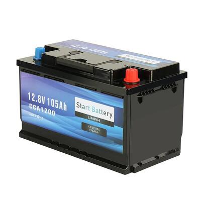 calidad Batería LiFePO4 de 12V 105Ah 1200CCA Bluetooth 1344Wh Batería de litio de alta resistencia para camiones diésel, embarcaciones grandes y almacenamiento solar con BMS inteligente fábrica