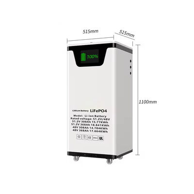 calidad YF51300LFP-FS Batería de almacenamiento de energía de montaje en pared 15.36kWh LiFePO4 Batería de energía de respaldo para el hogar para sistemas híbridos y fuera de la red solar fábrica