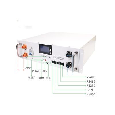 calidad Batería de almacenamiento de energía para montaje en bastidor YF51100LFP-FS, batería LiFePO4 de 5,12 kWh para sistemas fuera de la red y gestión de energía doméstica de respaldo solar fábrica
