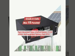Tipo montado en el bastidor Batería LiFePo4 51.2V 200Ah Batería recargable IP55