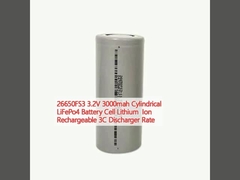 26650FS3 3.2V 3000mah Celular de batería LiFePo4 cilíndrica de iones de litio