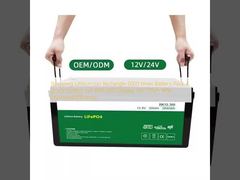 Reciclaje de iones de litio rectángulo 6000 veces paquete de baterías célula de batería de grado A con pantalla LED 12V 120ah con mejora de la eficiencia